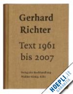 richter gerhard - gerhard richter. text 1961 bis 2007