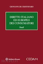 Image of DIRITTO ITALIANO ED EUROPEO DEI CONSUMATORI.- STUDI