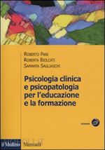 Image of PSICOLOGIA CLINICA E PSICOPATOLOGIA PER L'EDUCAZIONE E LA FORMAZIONE