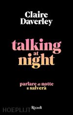 Image of TALKING AT NIGHT. EDIZ. ITALIANA