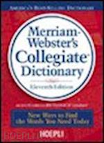 aa.vv. - merriam-webster's collegiate dictionary. with cd-rom