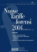redazioni edizioni simone - nuove tariffe forensi 2004