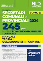 Image of CONCORSO 245 SEGRETARI COMUNALI E PROVINCIALI - 2024 - TOMO II - 245 POSTI