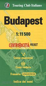 Image of BUDAPEST POCKET PIANTA CENTRO CITTA' TCI 2018