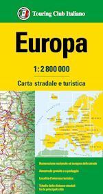 Image of EUROPA CARTA STRADALE E TURISTICA TCI 2024
