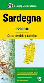 Image of SARDEGNA CARTA STRADALE E TURISTICA TCI 2024 SCALA 1:200.000