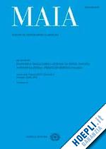 aa.vv. - maia. rivista di letterature classiche gennaio - aprile 2011