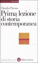 Image of PRIMA LEZIONE DI STORIA CONTEMPORANEA