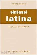 Image of SINTASSI LATINA. PER LE SCUOLE SUPERIORI
