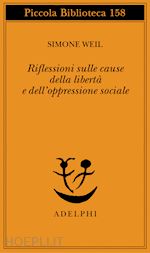 Image of RIFLESSIONI SULLE CAUSE DELLA LIBERTA' E DELL'OPPRESSIONE SOCIALE