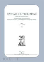 Image of RIVISTA DI DIRITTO ROMANO - N. 23/2023