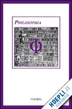  - philosophia. bollettino della società italiana di storia della filosofia (2012). vol. 6