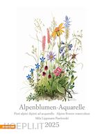  - alpenblumen-aquarelle. kalender 2025