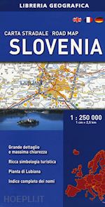 Image of SLOVENIA CARTA STRADALE LIBRERIA GEOGRAFICA 2019
