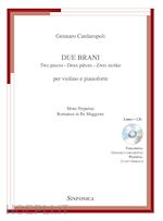 Image of DUE BRANI PER VIOLINO E PIANOFORTE. CON CD-AUDIO