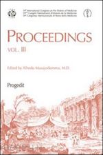 musajo somma a.(curatore) - proceedings. 39° congresso internazionale di storia della medicina