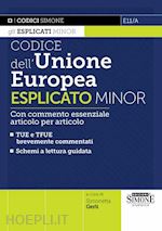 Image of CODICE DELL'UNIONE EUROPEA ESPLICATO - MINOR