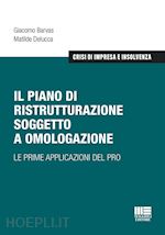 Image of PIANO DI RISTRUTTURAZIONE SOGGETTO A OMOLOGAZIONE. LE PRIME APPLICAZIONI DEL PRO