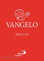 Image of VANGELO. TESTO CEI. ROSSO. EDIZ. PLASTIFICATA