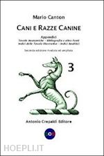 canton mario - cani e razze canine. vol. 3: appendici