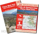Image of 11 - VALLE DI CHAMPORCHER, PARCO MONT AVIC CARTA DEI SENTIERI 1:25.000