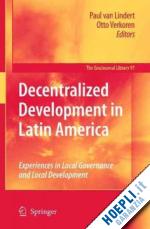 lindert paul (curatore); verkoren otto (curatore) - decentralized development in latin america