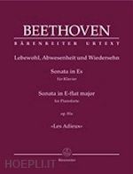beethoven ludwig van - sonata in e-flat major for pianoforte op. 81a les adieux