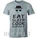 Breaking Bad - Eat Sleep Cook Repeat Grey Melange (T-Shirt Unisex Tg. M)