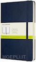 Expanded notebook. Large, plain, hard cover, sapphire blue