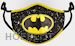 Dc Comics: Batman - Adjustable Shaped Black Face Mask (Mascherina Protettiva)