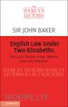 Baker Sir John - English Law Under Two Elizabeths