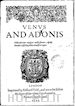 William Shakespeare; William Shakespeare; William Shakespeare - Venus and Adonis