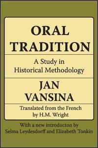 vansina jan - oral tradition