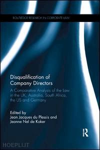 du plessis jean jacques (curatore); de koker jeanne nel (curatore) - disqualification of company directors