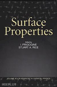 prigogine ilya (curatore); rice stuart a. (curatore) - surface properties, volume 95