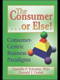 erdener kaynak; donald f dufek; camille p schuster - the consumer . . . or else!