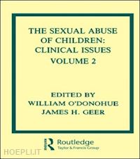 o'donohue william t. (curatore); geer james h. (curatore) - the sexual abuse of children
