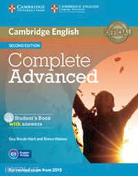 brook-hart guy; haines simon - complete advanced. student's book pack (student's book with answers. con cd-audi