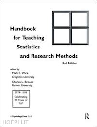 ware mark e. (curatore); brewer charles l. (curatore) - handbook for teaching statistics and research methods