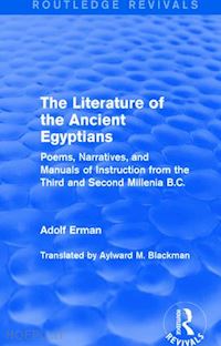 erman adolf - the literature of the ancient egyptians