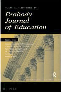 wong kenneth k. (curatore) - commemorating the 50th anniversary of brown v. board of education: