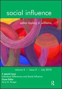burger jerry m. (curatore) - individual differences and social influence