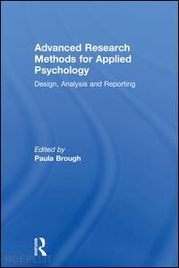 brough paula (curatore) - advanced research methods for applied psychology