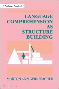 gernsbacher morton ann - language comprehension as structure building