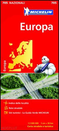 aa.vv. - europa carta stradale michelin 2012 n.705