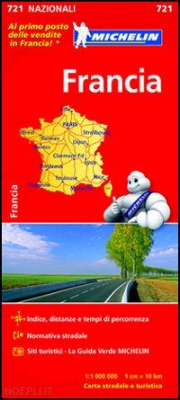 aa.vv. - francia carta stradale michelin 2012 n.721