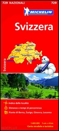aa.vv. - svizzera carta stradale michelin 2012 n.729