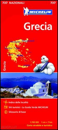 aa.vv. - grecia carta stradale michelin 2020