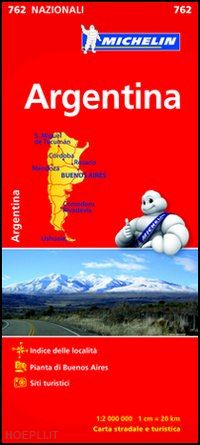 aa.vv. - argentina carta stradale michelin 2012