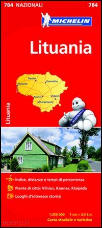 aa.vv. - lituania carta stradale e turistica michelin 2012 n.784